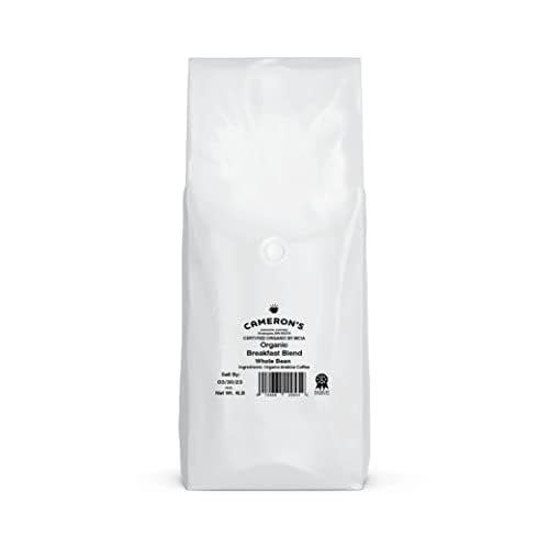 Cameron's Coffee Roasted Whole Bean Coffee, Organic Breakfast Blend, 4 Pound