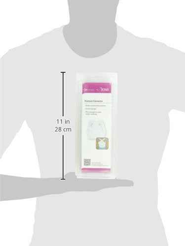 DMI Posture Corrector for Men and Women, Adjustable Criss-Cross Support for Reducing Back Pain and Strain, Comfortable and Breathable, Machine Washable, White, Small, 30" to 32" Chest Size (Pack of 3)