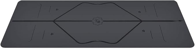 Liforme Original Yoga Mat – Free Yoga Bag Included - Patented Alignment System, Warrior-like Grip, Non-slip, Eco-friendly, sweat-resistant, long, wide, 4.2mm thick mat for comfort