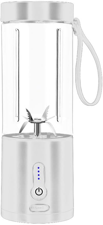 Portable Blender for Smoothies and Shakes, USB-C Rechargeable Mini Blender with 6 Stainless Steel Blades, BPA-Free 20oz Personal Small Mixer for Gym Camping Travel