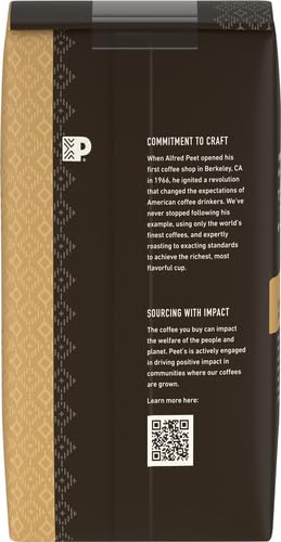 Peet's Coffee, Medium Roast Ground Coffee - Big Bang 36 Ounces (2 Bags of 18 Ounces)