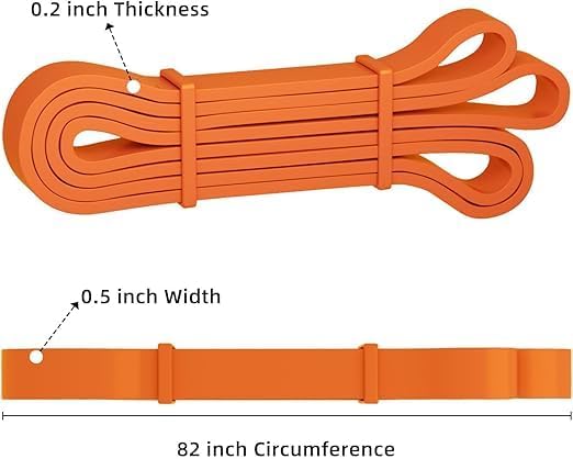 Resistance Bands Set with Carrying Bag, 4 Color-Coded Pull Up Assistance Bands for Exercise, Workout, Fitness