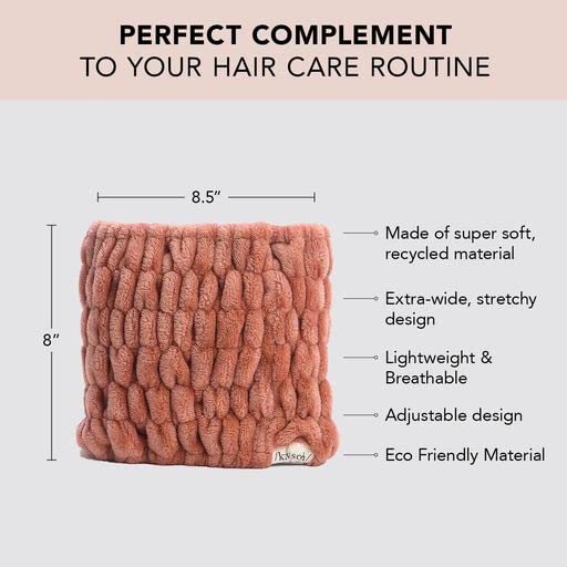 Kitsch Spa Headband for Women - Soft, Stretchy Skincare Headband for Washing Face, Makeup & Facials | Extra-Wide, Non-Slip for Beauty Routines & Self-Care - Dusty Rose