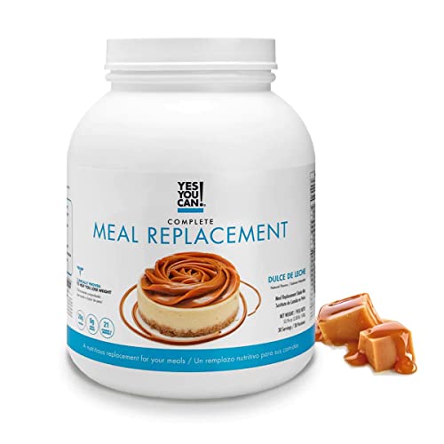 Yes You Can! Complete Meal Replacement - 15 Servings, 20g of Protein, 0g Added Sugars, 21 Vitamins and Minerals - All-in-One Nutritious Meal Replacement Shake (Dulce De Leche)