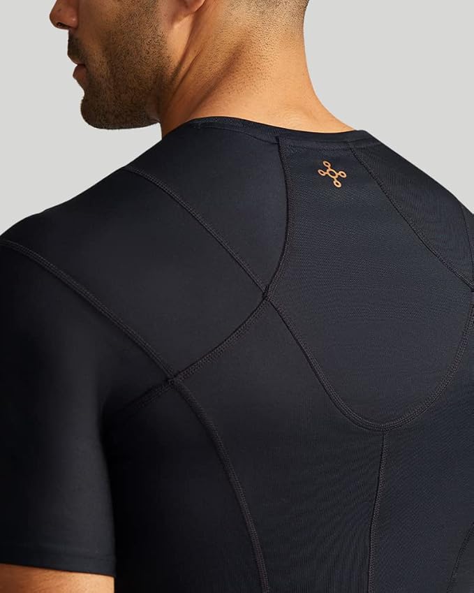 Tommie Copper Shoulder Support Shirt for Men, Posture Corrector Compression Shirt with UPF 50 Sun Protection