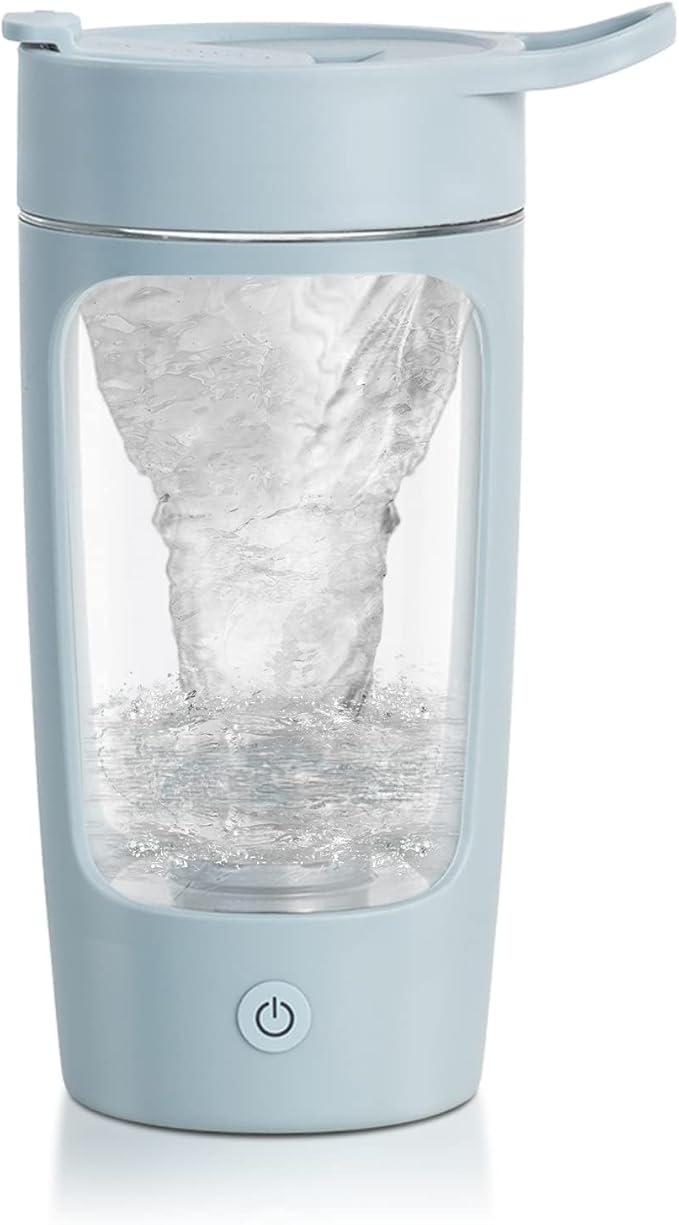 JOTER & LIBEAR Electric Shaker Bottle, Made with Tritan - BPA Free - Portable Mixer Cup/USB Rechargeable Shaker Cups for Protein Shakes and Meal Replacement Shakes, 22 oz (Blue)