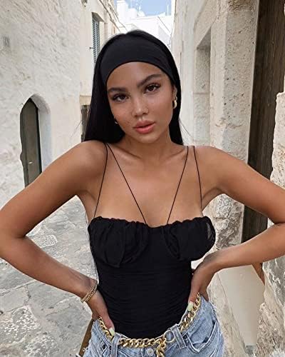 RITOPER Wide Headbands for Women Non Slip, Workout Yoga Running Womens Headband Boho Hair Bands for Women's Hair, Thick Sweat Head Bands Solid Head Wraps Bandana