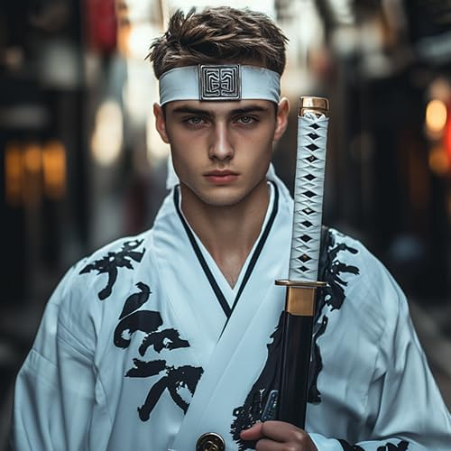 Sport Tie Headbands Tennis Head Tie for Men Women Sports Fans Ninja Soccer Basketball Teams Head Ties Halloween