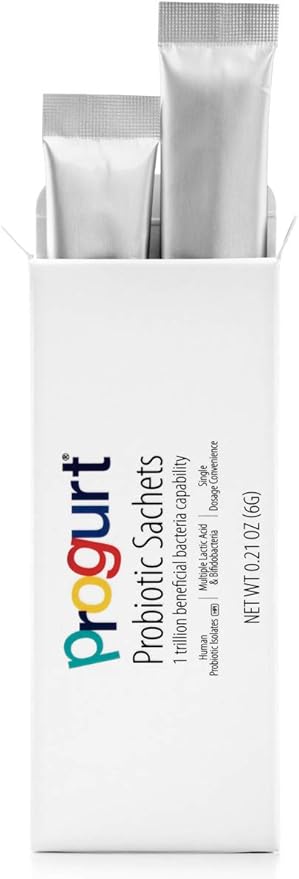 Probiotics 1 Trillion CFU (2 Sachets), Highest Potency, Shelf Stable for Travel, Vegan, Gluten Free, Essential Supplement for Bloating, Digestive & Immune Support, for Men and Women