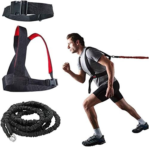 YNXing Dynamic Resistance Trainer for Resistance Training to Improve Strength, Power, and Agility 5m/2m Elastic Cord Set