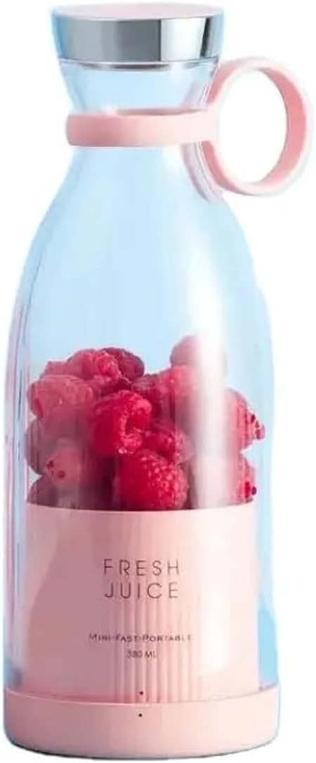 Portable Blender, Fashion Portable Blender for Shakes and Smoothies 11.8 Oz, Magnetic USB Fast Charging Mini Fresh Juice Mixer Bottle, Take It for Traveling, Outdoor, Gym, Office, Cars, Gift -PK