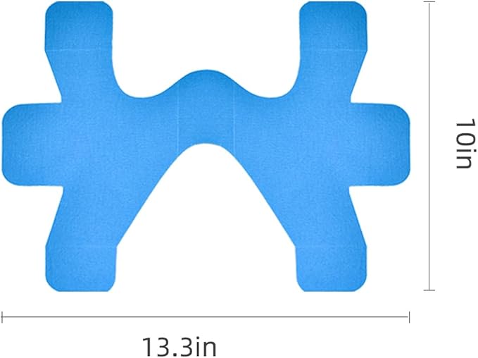 IEADEN Precut Kinesiology Tape for Ankle, 10 Pcs - Ankle Support & Stability, Ankle Pain Relief Athletic Tape - Waterproof & Elastic, Breathable Hypoallergenic Latex-Free Tape, Blue