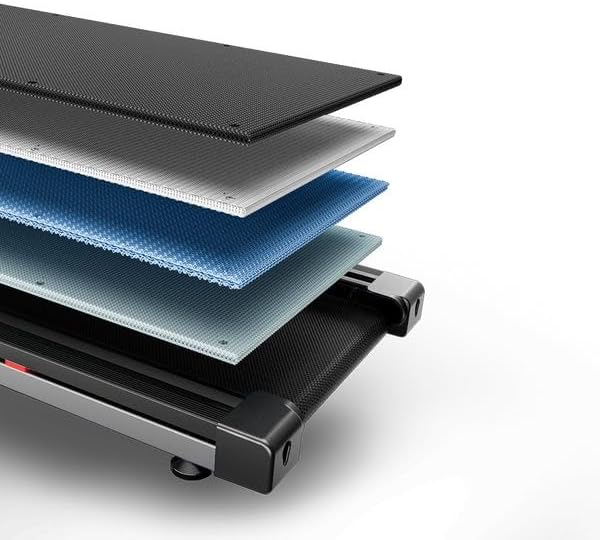 DeerRun Treadmills for Home with Incline and Handles, 3.5 HP Foldable Treadmill 350 LBS Weight Capacity for Small Spaces, Folding Running Machine with Smart APP