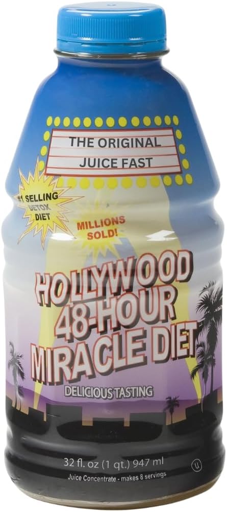 48-Hour Miracle Fruit Juice Cleanse Diet 1-Pack, Detox Cleanse for Weight Loss & Rejuvenation, Food Replacement, Fast Acting Diet, Weight Loss Drink, 32 Fl. Oz.
