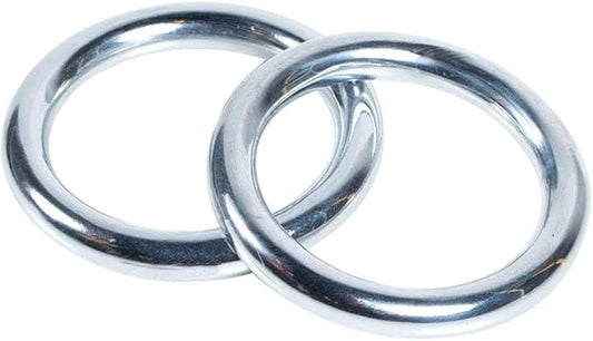 ZooBoo 2pcs Wing Chun Stainless Steel Training Rings (Pair) – Yeung Sau & Sticky Hand Strength Training for Wing Tsun, Siu Lum, and Kung Fu Practitioners