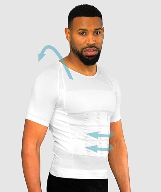 Men's Posture Corrector T-shirt | Anti Back Pain | Straightens Back and Shoulders | Compression | Undershirt | Short sleeves