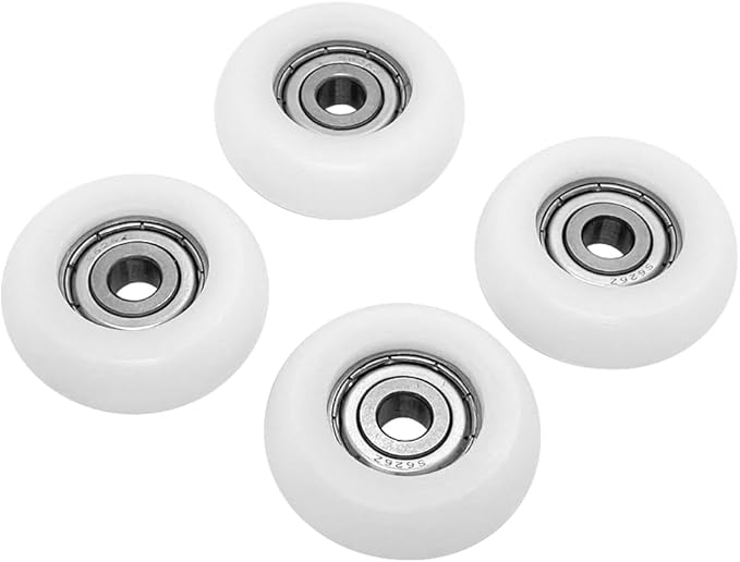 Upgraded Set of 4 Rollers Kit Replacement for Total Gym Wheels/Rollers, Fits for Gym Models 2000, 3000, Some 3000 XL, and a Few Very Early XL (White)
