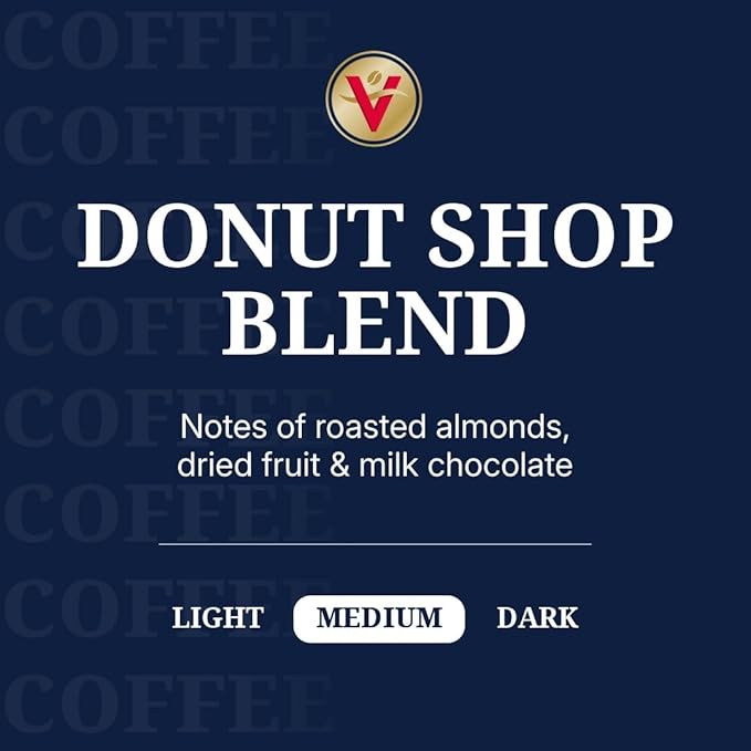 Victor Allen's Coffee Donut Shop Blend, Medium Roast, 80 Count, Single Serve Coffee Pods for Keurig K-Cup Brewers