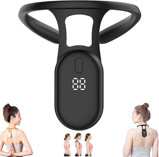 Smart Posture Corrector for Women, Smart Back Support, Smart Corrector for Hunchback, Back Posture Monitoring Improving The Hunchback Posture Corrector Vibrating, Universal for Men and Women(Black)