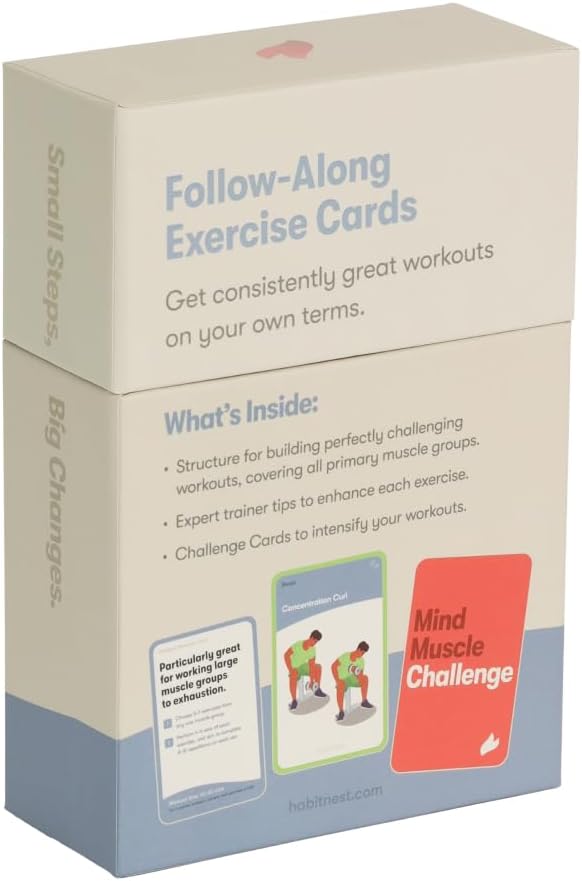 Weightlifting Elevate Exercise Cards: Comprehensive Weightlifting Card Deck for Gym Fitness. Requires Gym Equipment. Includes 65 exercises, 8 bonus challenges, and 4 unique workout formats.