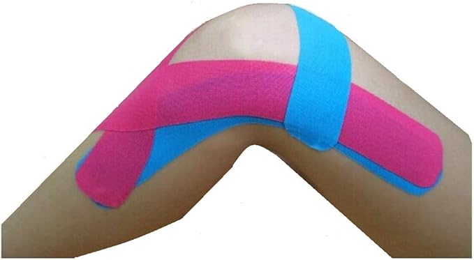 Kinesiology Tape Pro, Athletic Waterproof Muscle Support Adhesive Kinesio Sport Tape for Athletes 2 inches x 16.4 feet, 2 Rolls, Red