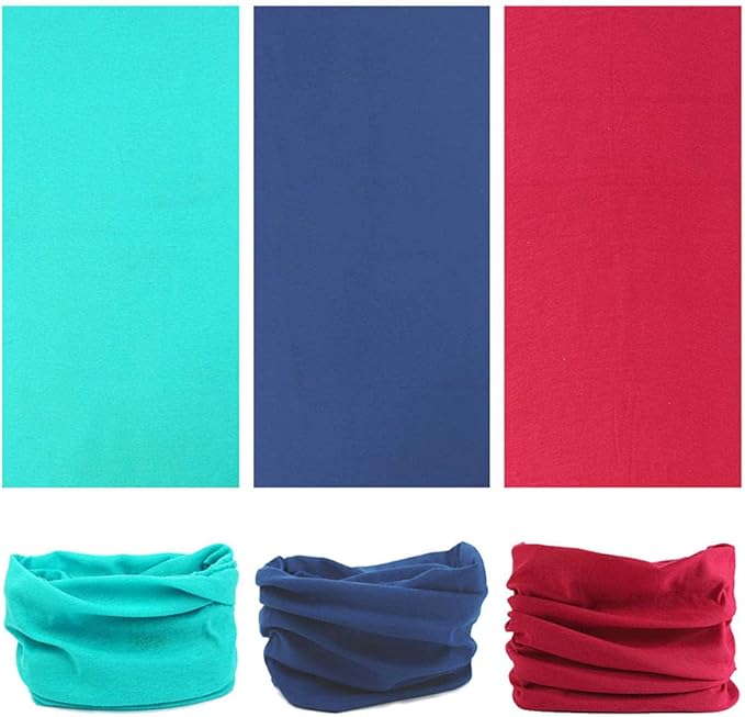 Headband Neck Gaiter Head Wrap Headwear Face Mask Magic Scarf Bandana for Men and Women