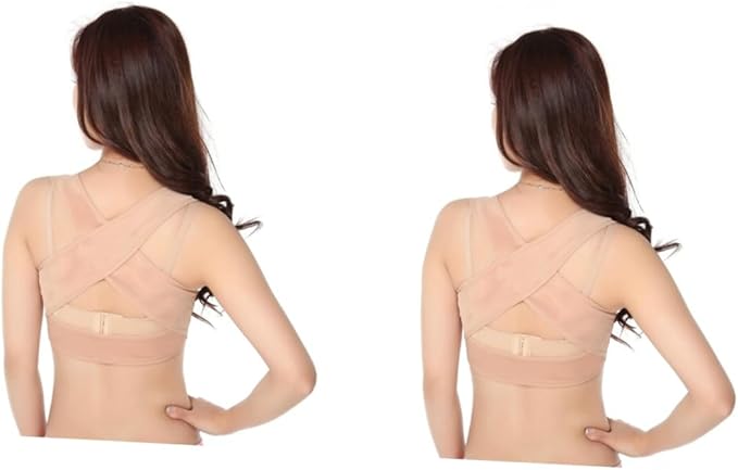 Healifty 2pcs Tank Tops Back Brace Womens Bras Push up Ladies Top Jacket Protective Gear Bracket Chest Support