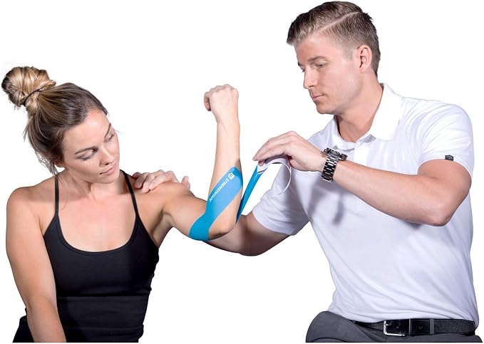 Kinesiology Tape - 5M Precut K Tape Roll - Premium Athletic Tape - Support and Prevent Injuries - Multiple Colors Available