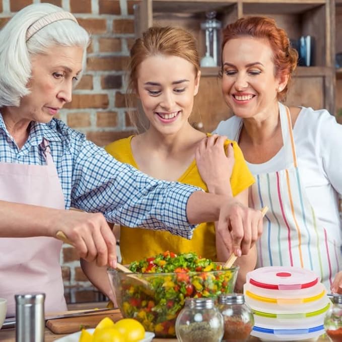 Collapsible Silicone Food Storage Containers, BPA Free, Microwave, Freezer and Dishwasher Safe, Lunch, Meal Prep, Travel, Space-Saving