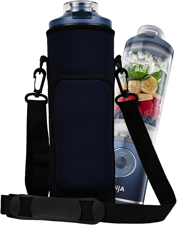 Portable Blender Storage Bag Sleeve for Ninja Blast Max Portable Blender with Shoulder Strap and Accessory Pocket for Ninja Blast Max BC251NV/BC251GY/BC251MT/BC251PK/BC251LD PortableBlender