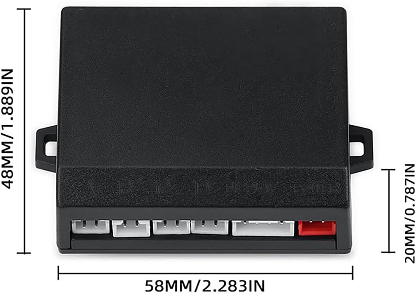 Car Reverse Backup Parking Sensor Radar System kit The LED Display with 3 Colors can Both Shows Distance Data and warn You with beep Sound Adjustable Volume Compact and Easy to Install(Champagne Gold)