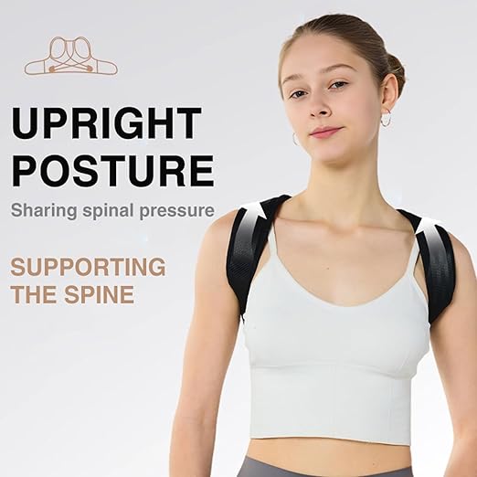 YUNYILAN Posture Corrector for Women and Men - Adjustable Shoulder Back Brace - Upper Back Pain Relief, Improve Posture Correct Hunchback Slouching Kyphosis Invisible Under Clothes
