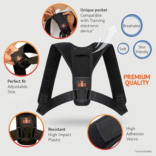 Posture Corrector compatible with all Upright GO Posture Corrector Trainer & Tracker - No Necklace or Adhesives Replacement Needed Anymore - Electronic Tracker Device NOT Included