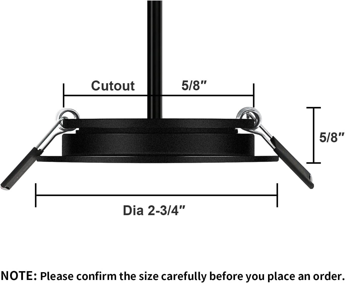 12 Volt LED Puck Light RV Boat Recessed Ceiling Light Super Slim LED Panel Light with Hole Puncher DC 12V 3W Full Aluminum Downlights 6 Pack,5500-6000k