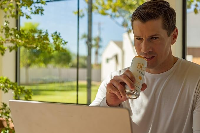 Isagenix BĒA™ Sparkling Energy Drink – Botanical Energy + Adaptogens – Mango Mimosa (12 Servings)