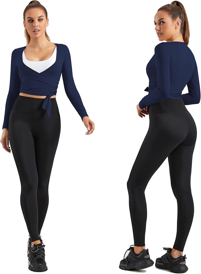 Women Tie Front Shrug Long Sleeve Bolero Cardigan Lightweight Casual Tops