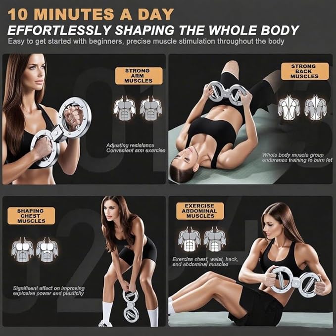 Burn Machine Adjustable Rotator Arm Workout Machine 8-15 Lbs Forearm Strength Trainer 360 Degree Rotation Upper Body Exercise Equipment Home Gym Fitness Lovers