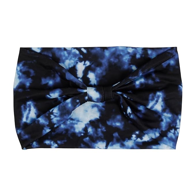 Huachi Tie Dye Headbands for Women Wide Head Wraps Boho Thick Hairbands Large African Sport Yoga Turban Headband Hair Accessories (Pack of 4)