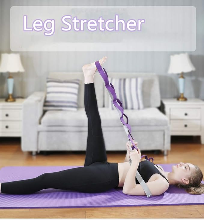 TOCO FREIDO Waist Back Leg Stretch Strap/Yoga Fitness Band, Leg Stretching Assist Trainer, Yoga Stretcher, Back Bend Split Inversion Strap for Fitness, Dance, Ballet, Gymnastics