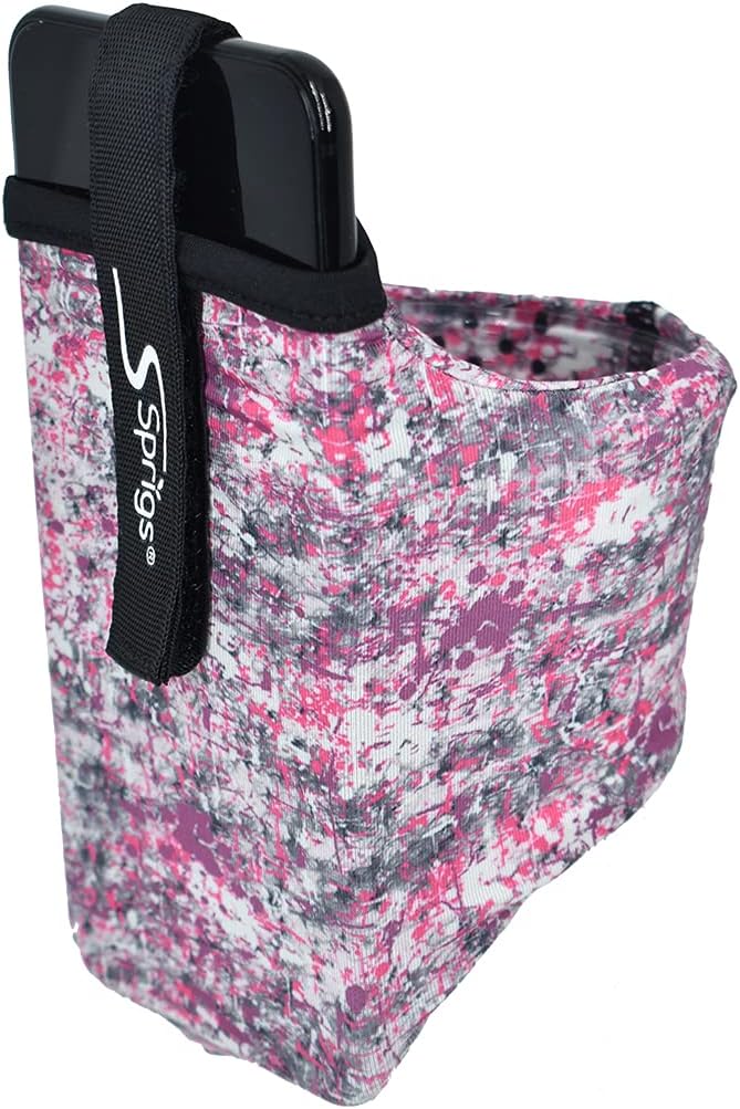 Sprigs Phone Armband Sleeve for iPhone 14, 13, 12, 11, X Galaxy Z, S22, S21, S20 Google Pixel 7, 6, 5. The Lightest & Most Comfortable Running Armband, Stretches to Fit All Phones with Case for Women & Men