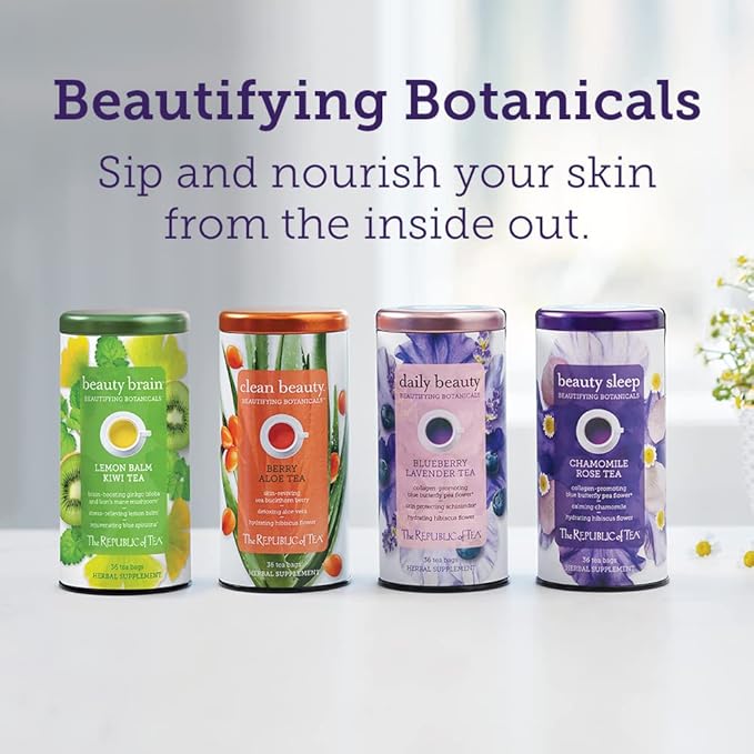 The Republic of Tea Beautifying Botanicals® Beauty Sleep Herbal Tea, 250 Count