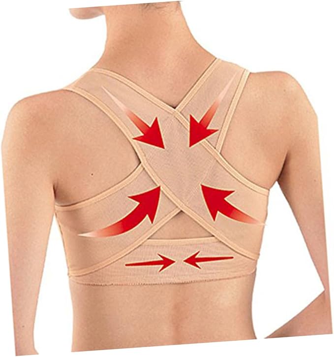 Healifty 2pcs Tank Tops Back Brace Womens Bras Push up Ladies Top Jacket Protective Gear Bracket Chest Support