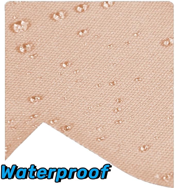 IEADEN Precut Kinesiology Tape for Knees, 10 Pcs - Knee Support & Stability, Knee Pain Relief Athletic Tape - Waterproof & Elastic, Breathable Hypoallergenic Latex-Free Tape, Beige