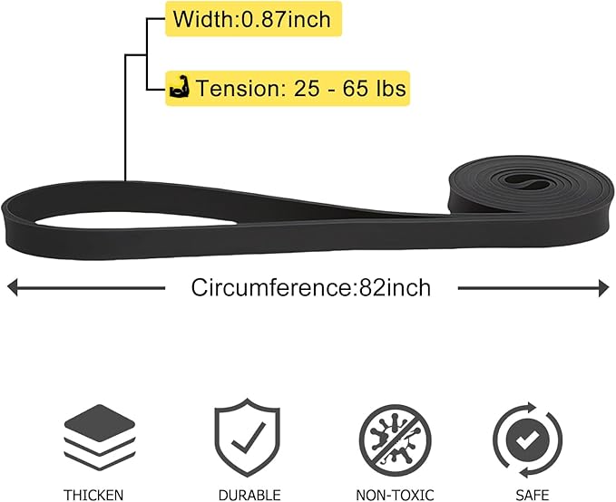 12-Pack Resistance Bands Set - Pull Up Assist, Strength Training & Physical Therapy for Home Gym | Exercise Loop Bands for Men & Women