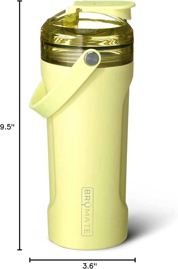 BrüMate MultiShaker Blender Shaker Bottle | 100% Leakproof Insulated Stainless Steel Shaker Bottle | Protein Shaker Bottle, and Pre Workout Bottle for the Gym | 26oz (Prickly Pear)