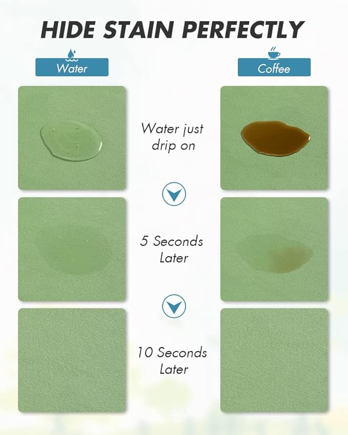 AMOAMI Coffee Mat - Hide Stain Rubber Backed Absorbent Dish Drying Mat for Kitchen Counter - Fits Under Coffee Maker or Machine