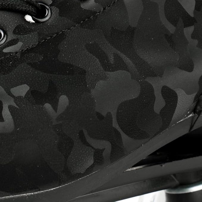 Roller Skates for Women and Men Cowhide High-Top Shoes Classic Double-Row Roller Skate Four-Wheel Roller Skates for Men Girls Unisex Christmas