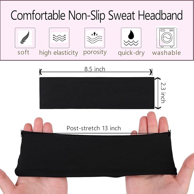 Leeven Headbands 6 Pcs Cotton Headbands