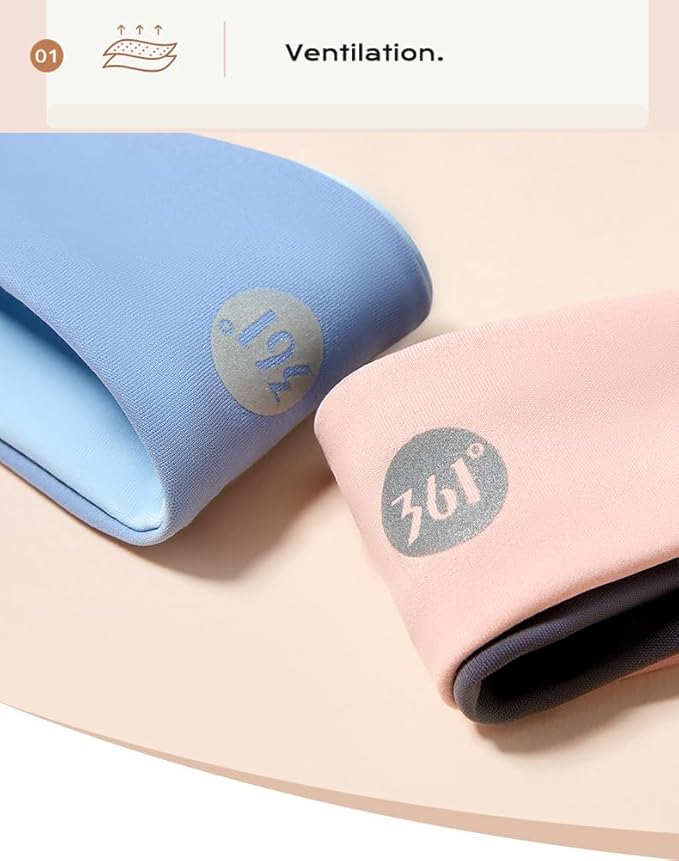Women's Ice-Feeling Sports Headband Quick-Drying Cooling Sweatband Moisture Wicking Non Slip Exercise Sweat Band for Women Workout Running Tennis Yoga Fitness