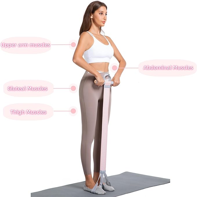 Multifunctional Tension Rope Set – Sit-Up Assistance, Knitted Fitness Equipment for Abdominal/Waist/Arm/Leg Stretching & Weight Loss Training,Gift a 90 Pound Knitted Resistance Strap